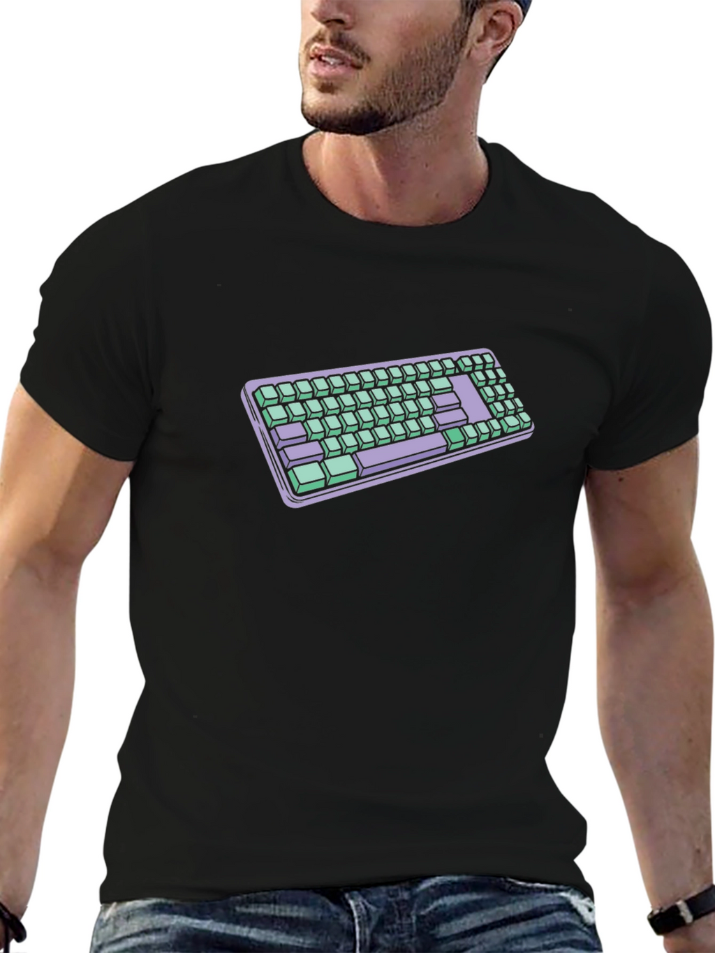 Keyboard T-Shirt - Retro Style