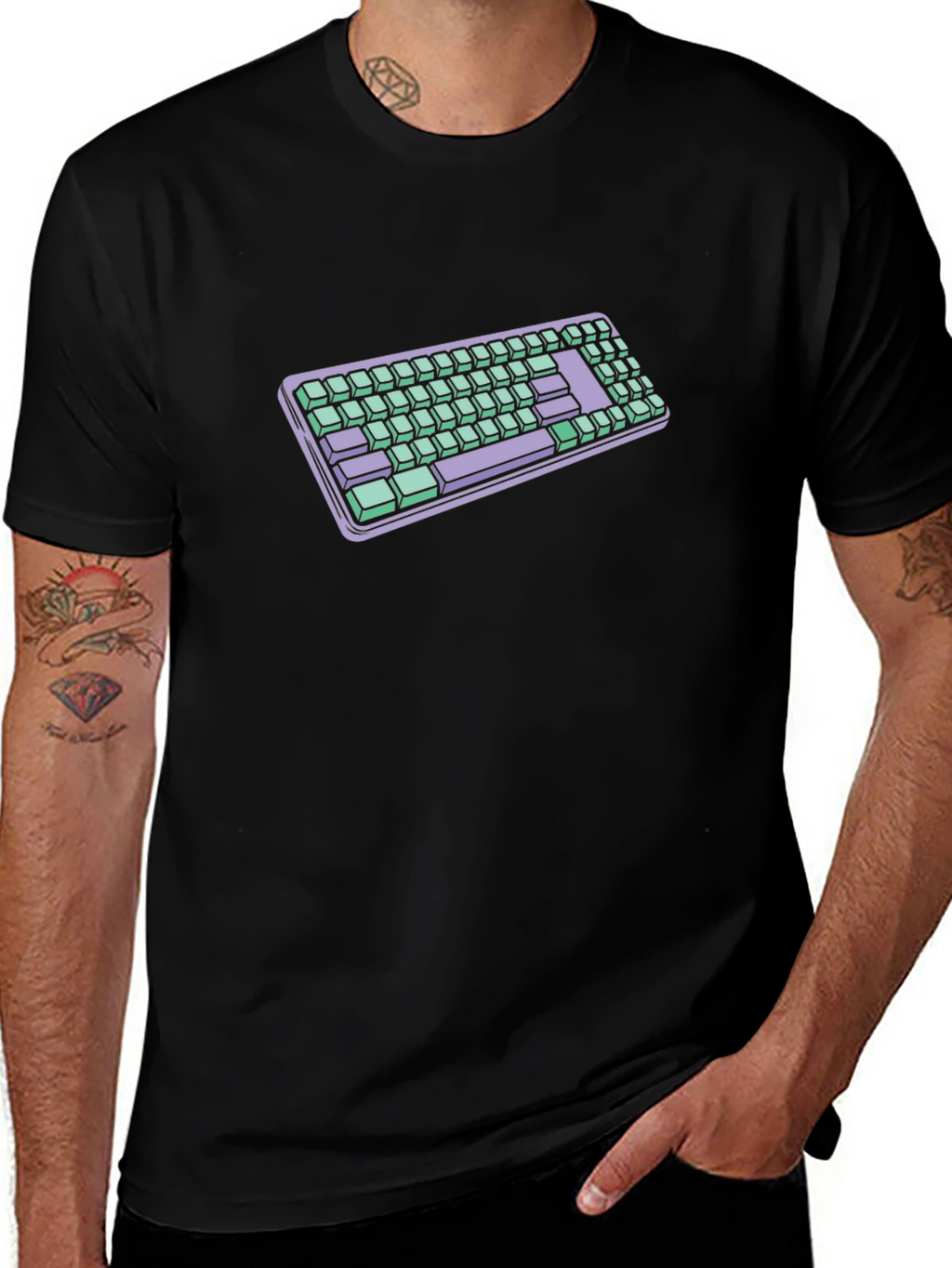 Keyboard T-Shirt - Retro Style