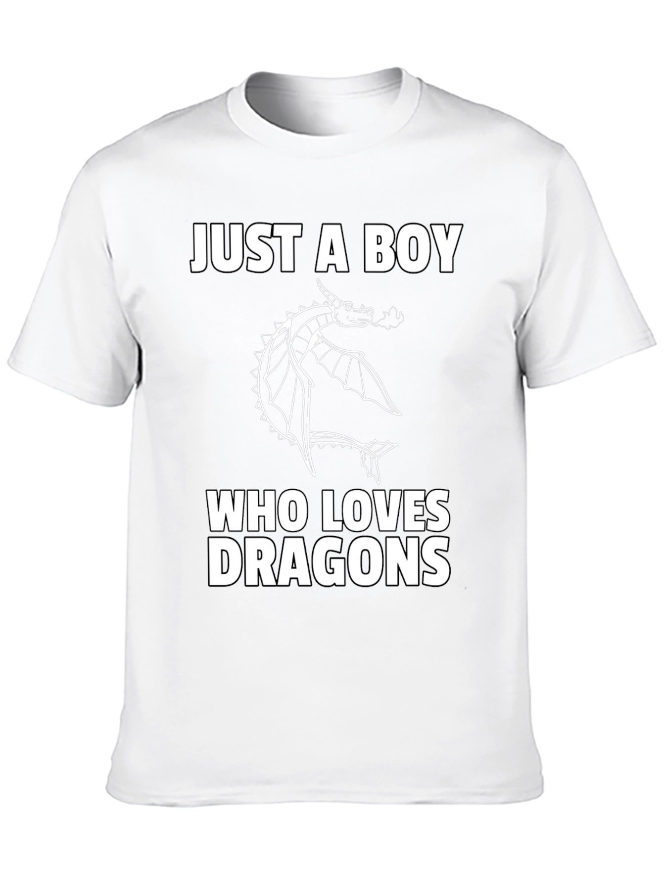 Boy Dragon Lover Graphic T-Shirt