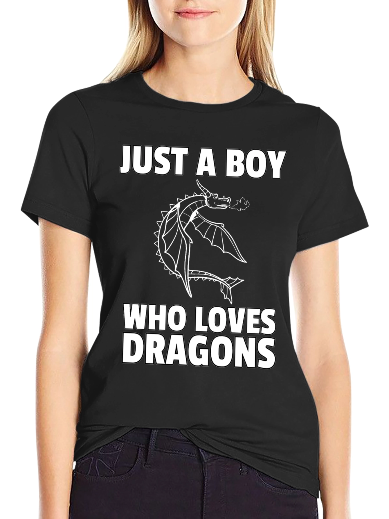 Boy Dragon Lover Graphic T-Shirt