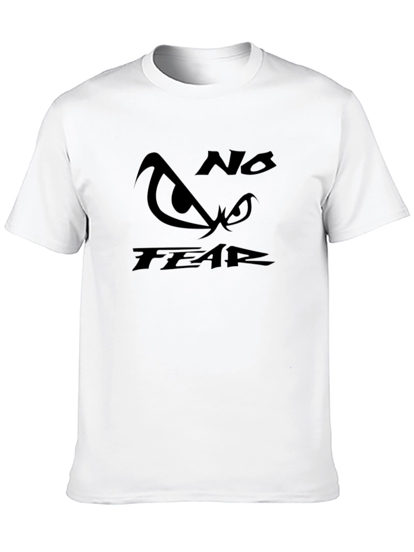 No Fear Graphic T-Shirt - Black Crew Neck Tee