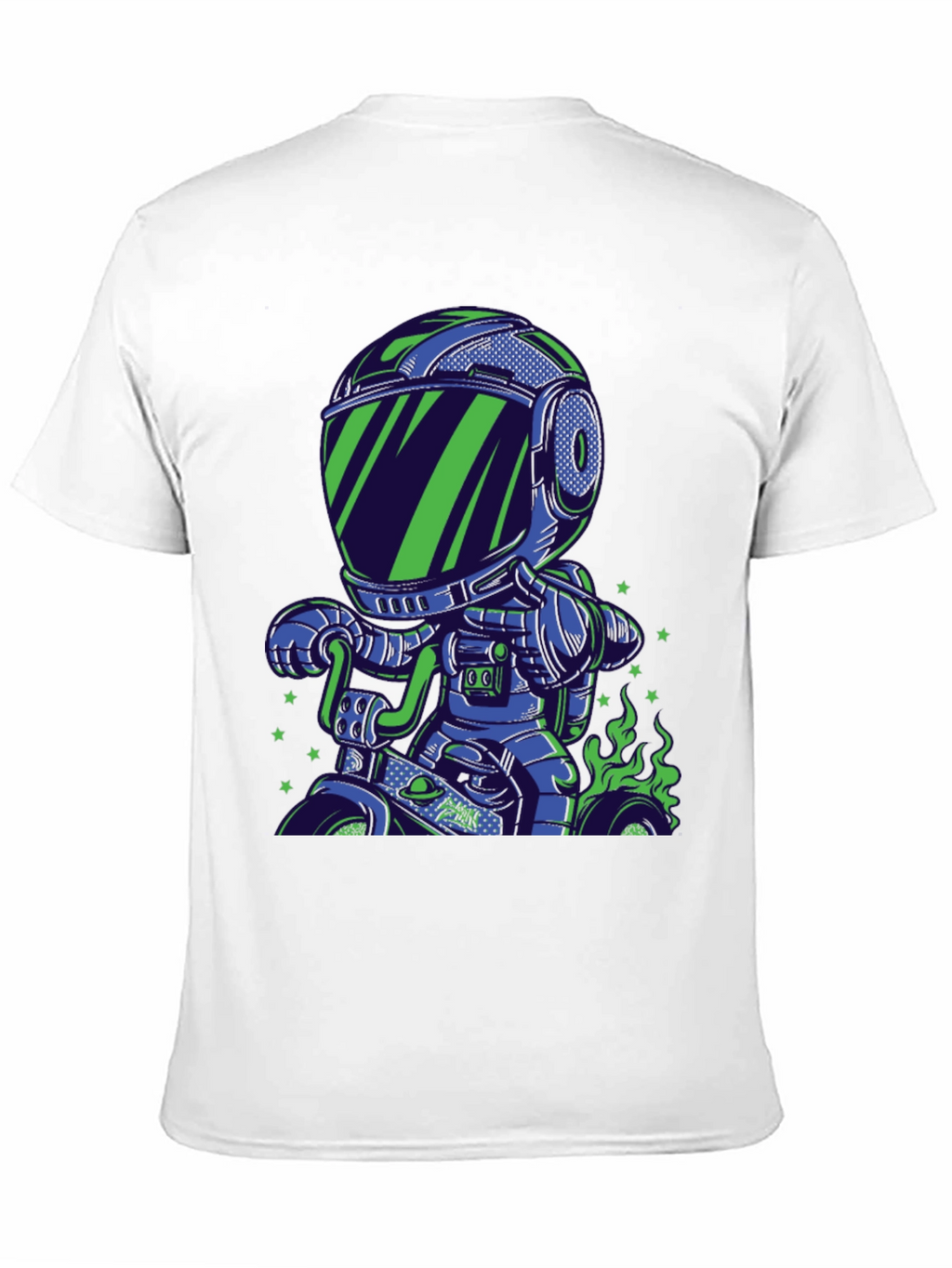Astronaut Motorbike Graphic T-Shirt