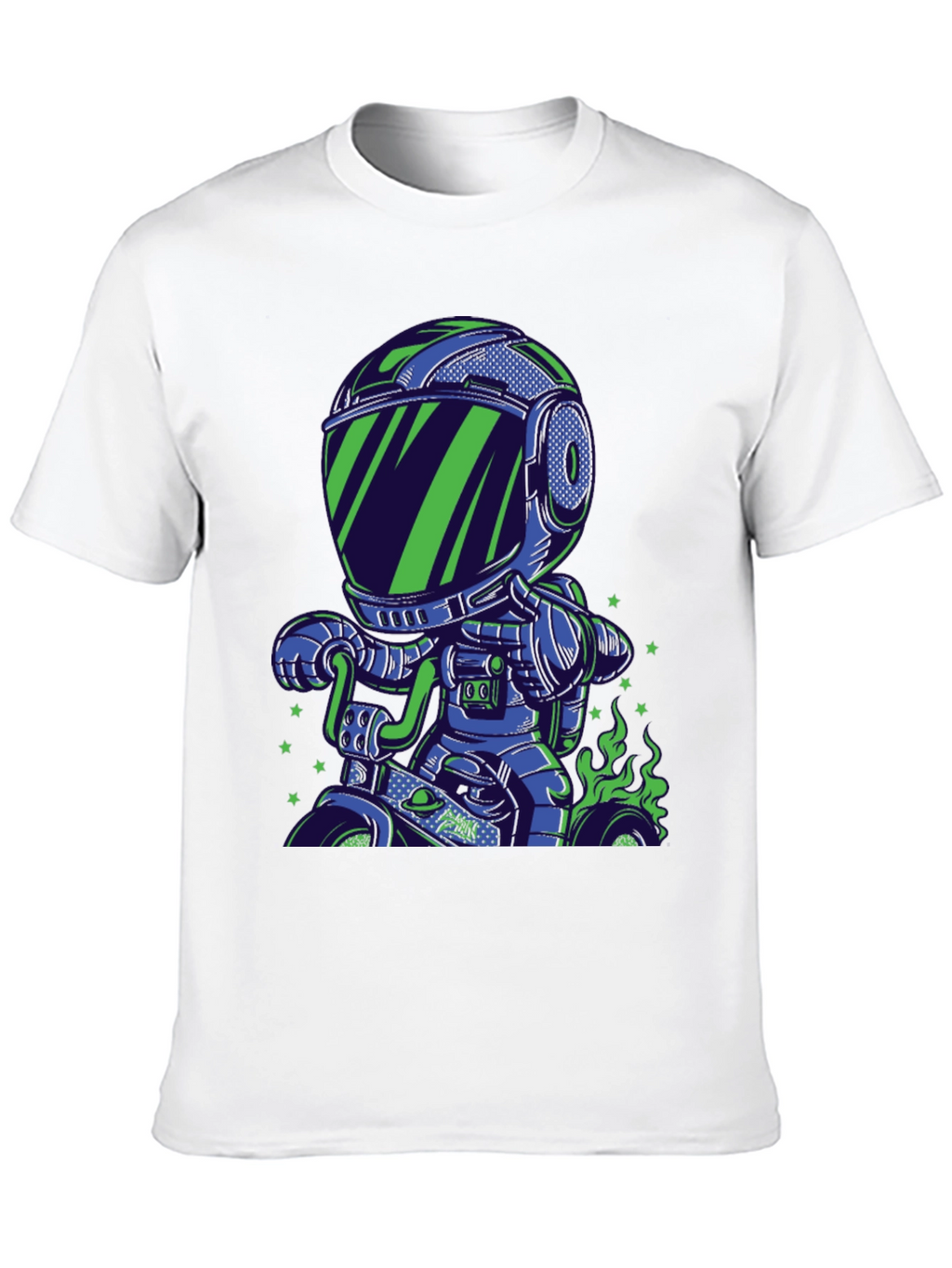 Astronaut Motorbike Graphic T-Shirt