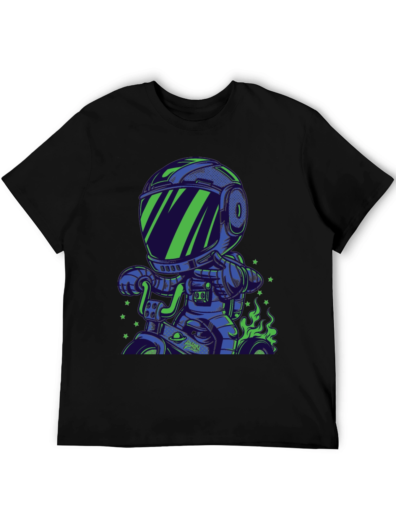 Astronaut Motorbike Graphic T-Shirt