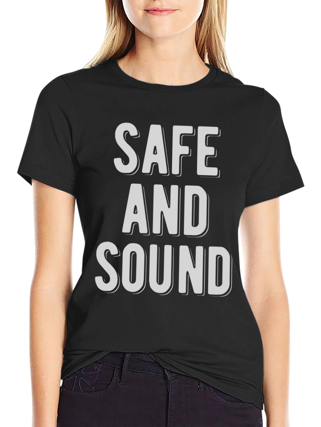 Safe and Sound Graphic Print T-Shirt