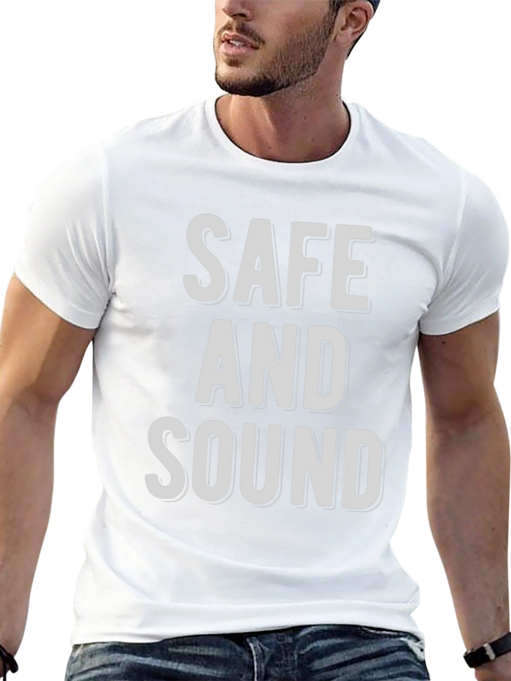 Safe and Sound Graphic Print T-Shirt