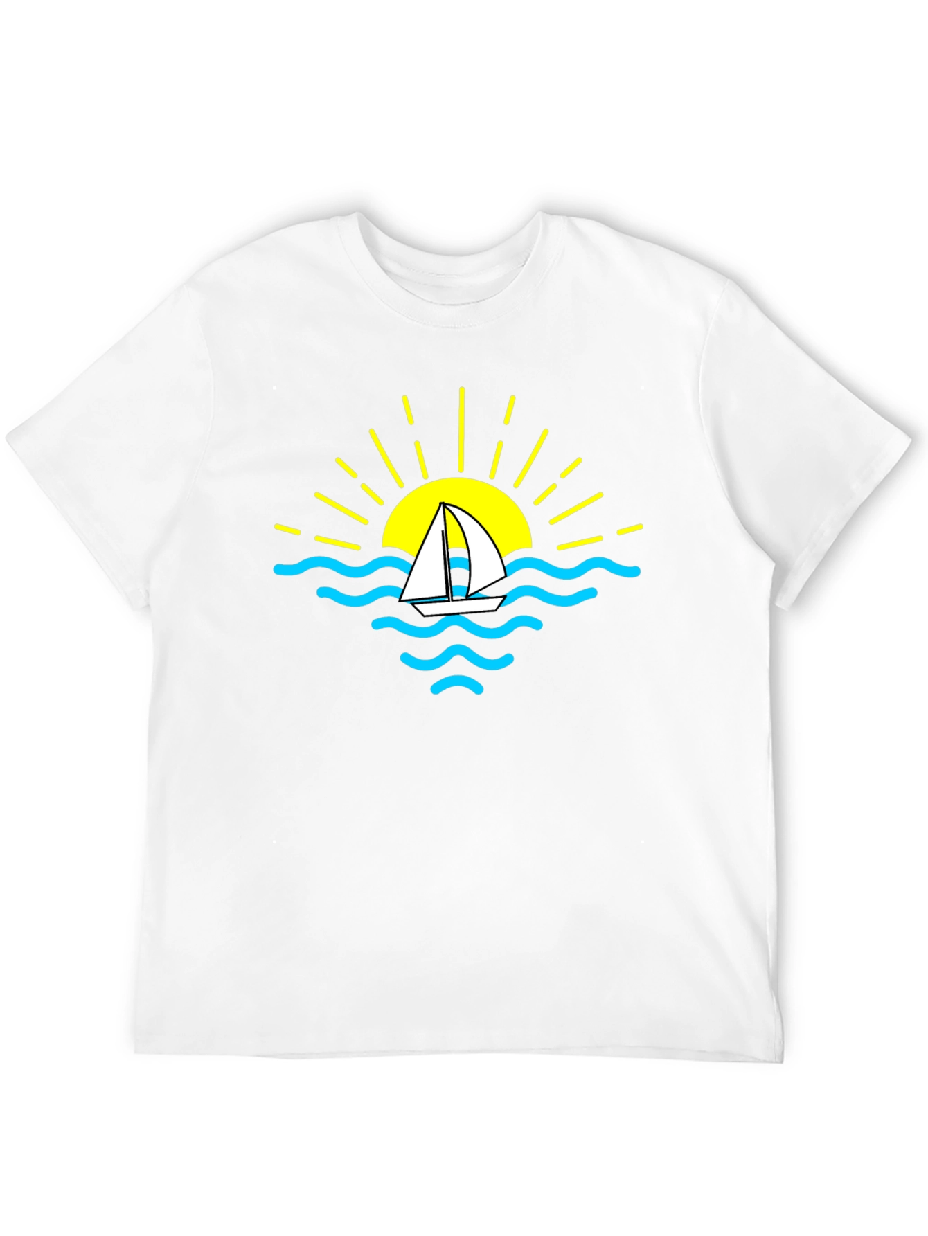 Sailboat Sunset Graphic T-Shirt