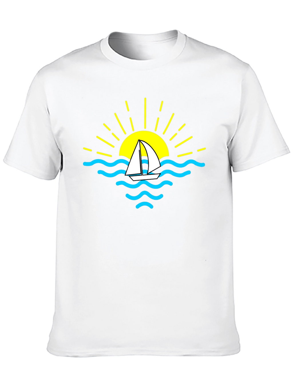 Sailboat Sunset Graphic T-Shirt