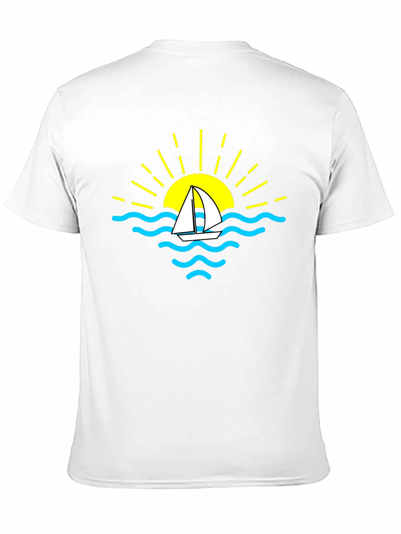 Sailboat Sunset Graphic T-Shirt