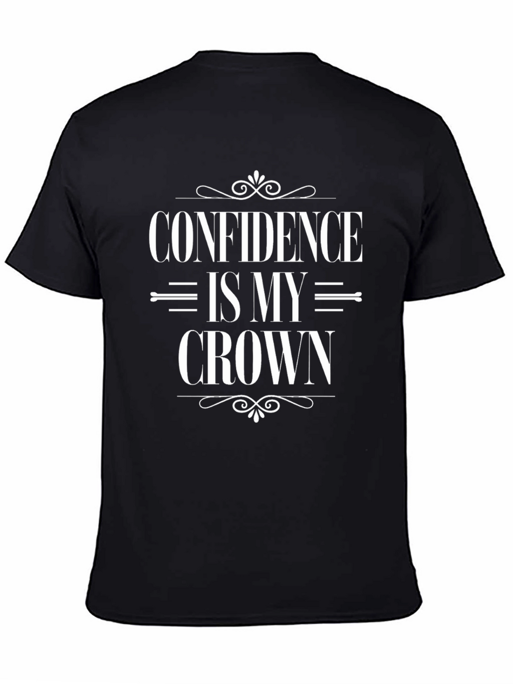 Confidence Is My Crown Black Graphic Tee