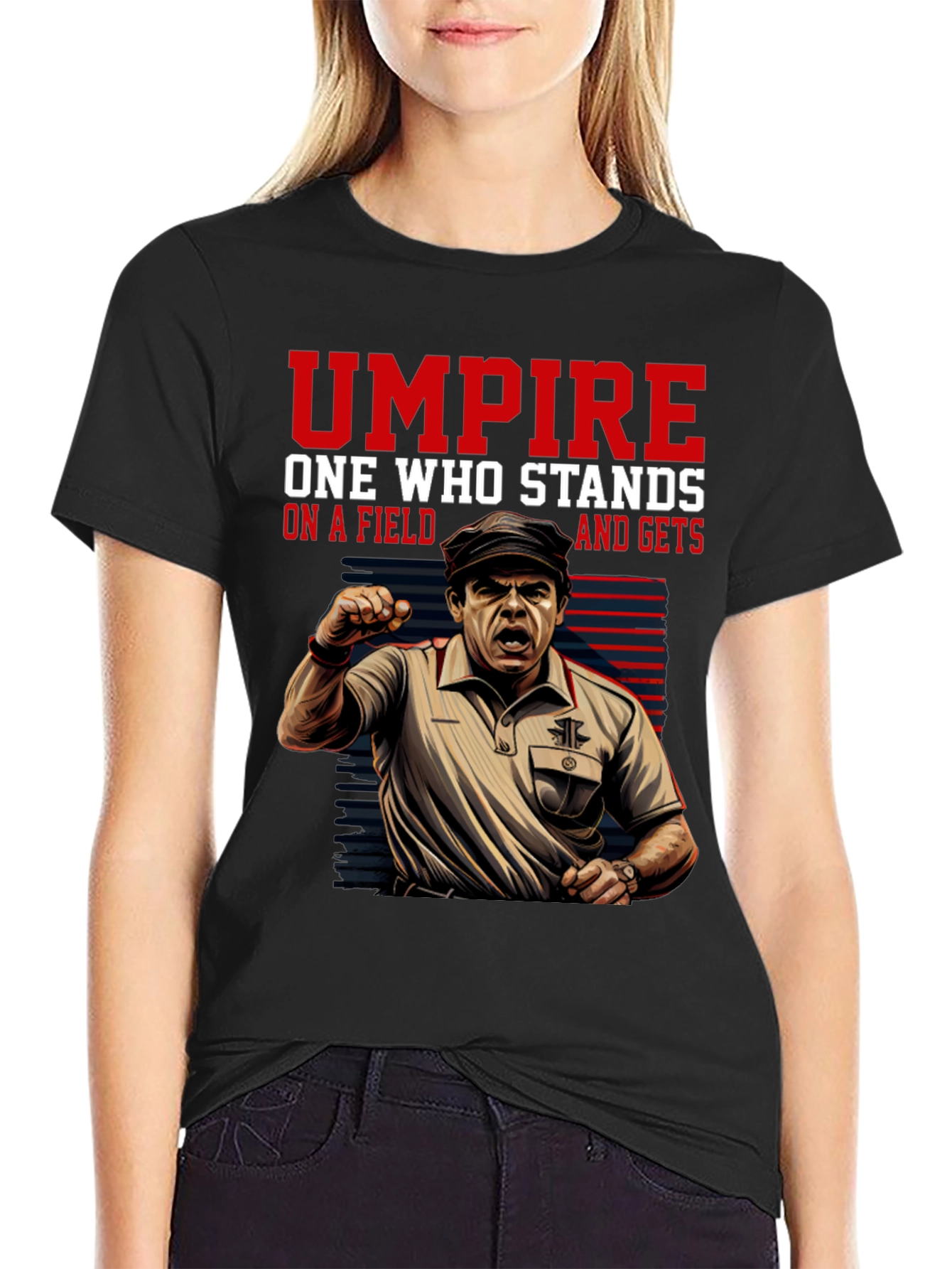Umpire Graphic Tee - One Who Stands On A Field