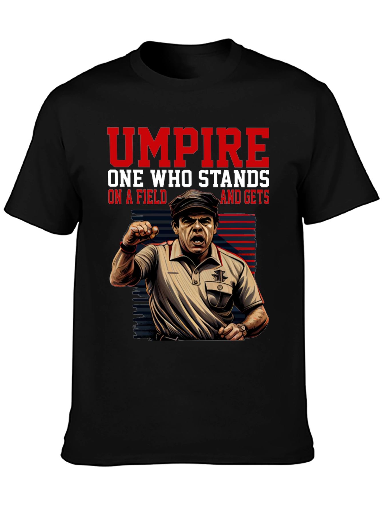 Umpire Graphic Tee - One Who Stands On A Field