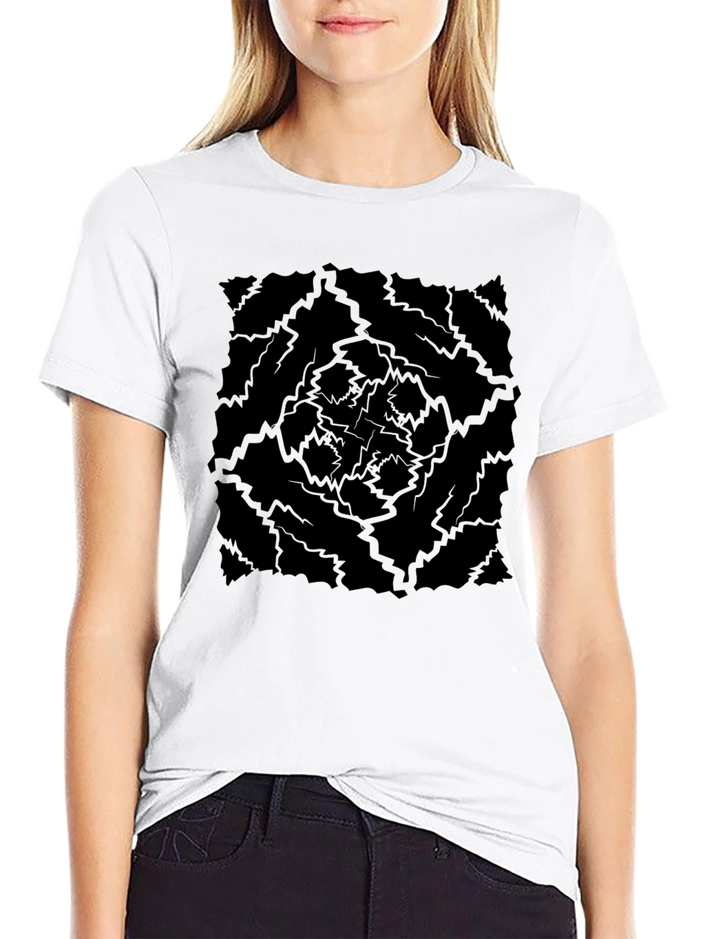 Abstract Lightning Bolt T-Shirt - Mens Graphic Tee