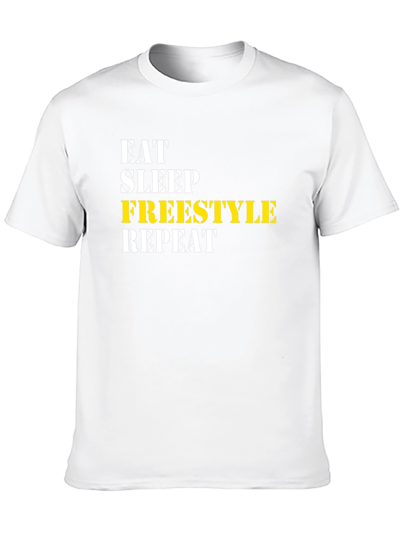 Eat Sleep Freestyle Repeat Black T-Shirt