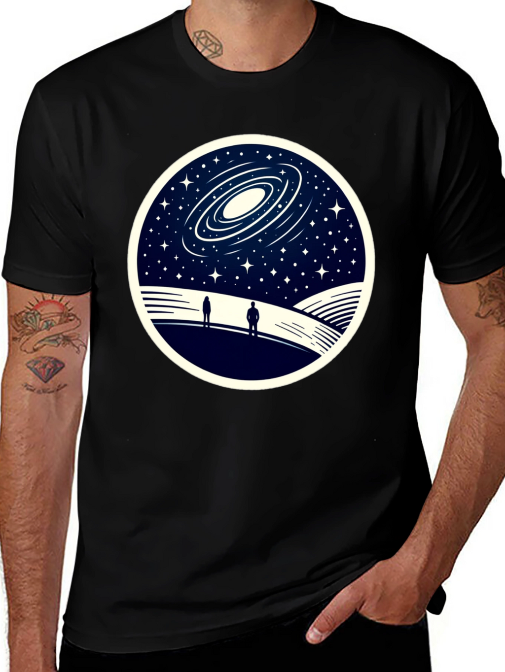 Galaxy Stargazer T-Shirt - Unique Space Design