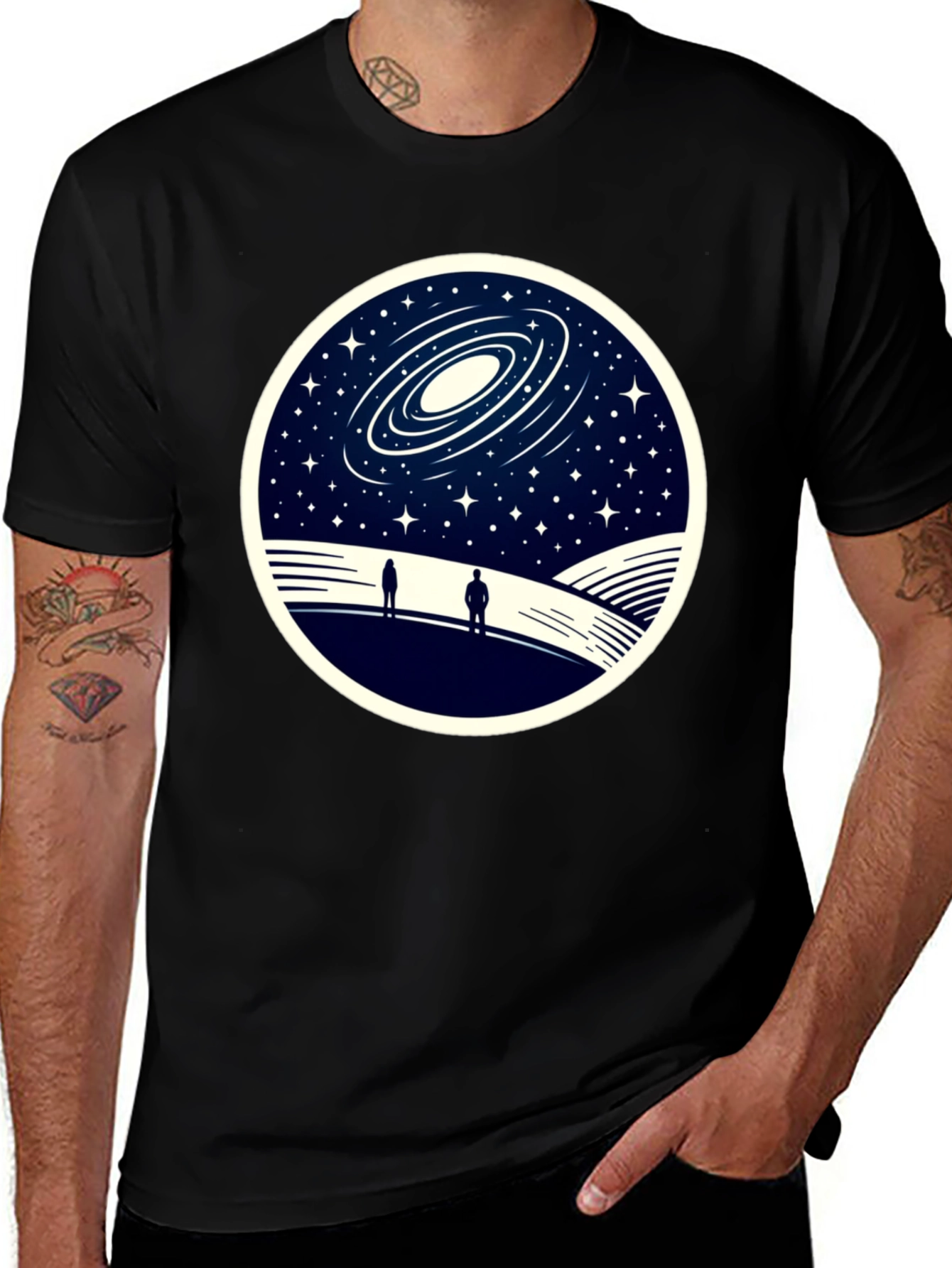 Galaxy Stargazer T-Shirt - Unique Space Design