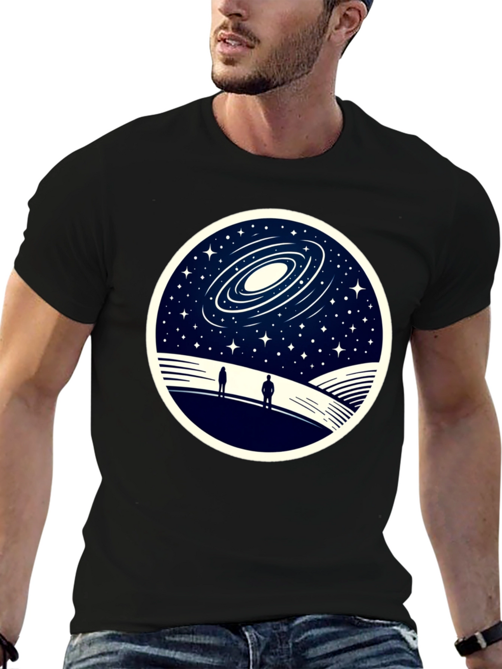Galaxy Stargazer T-Shirt - Unique Space Design