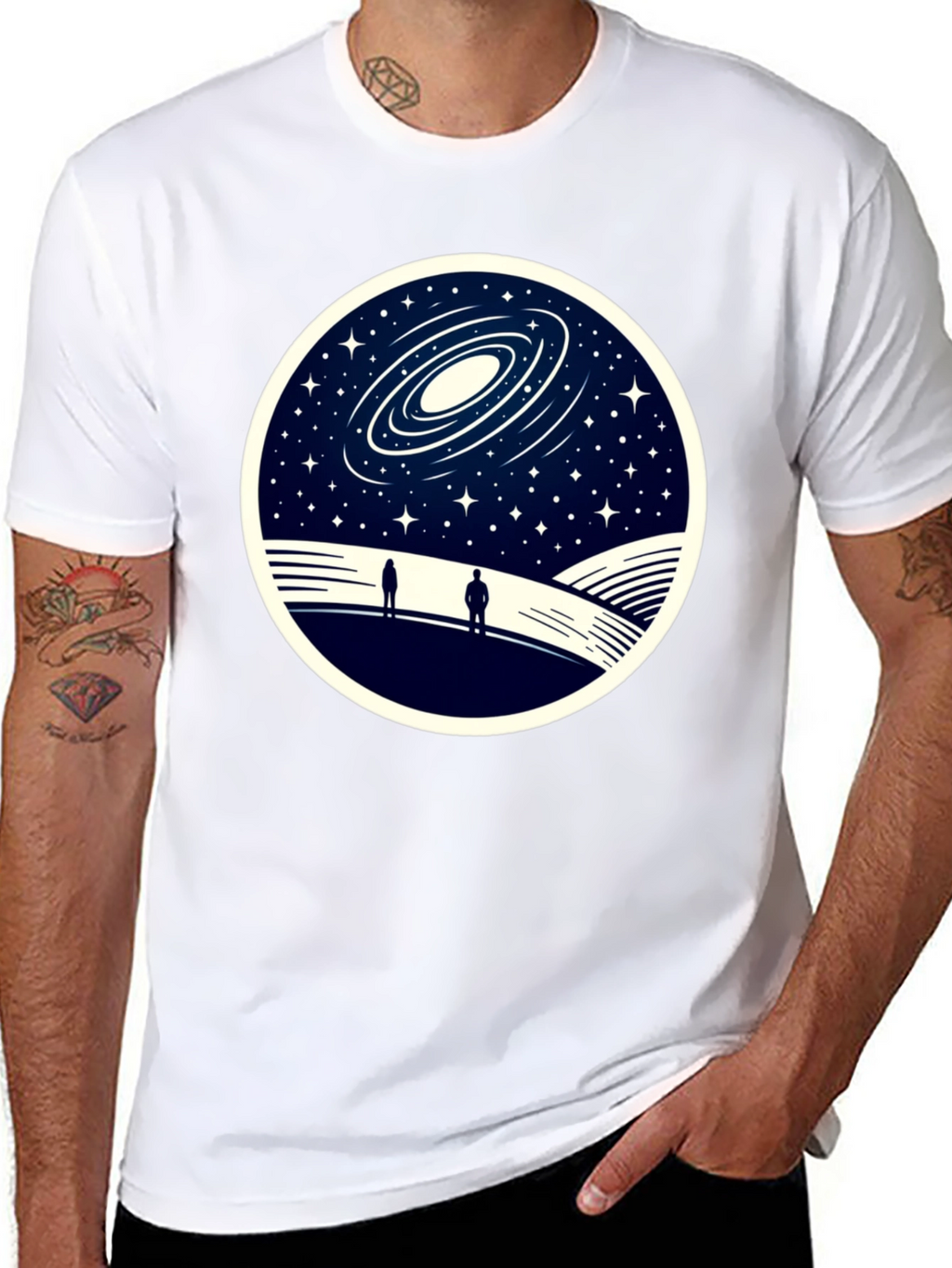 Galaxy Stargazer T-Shirt - Unique Space Design