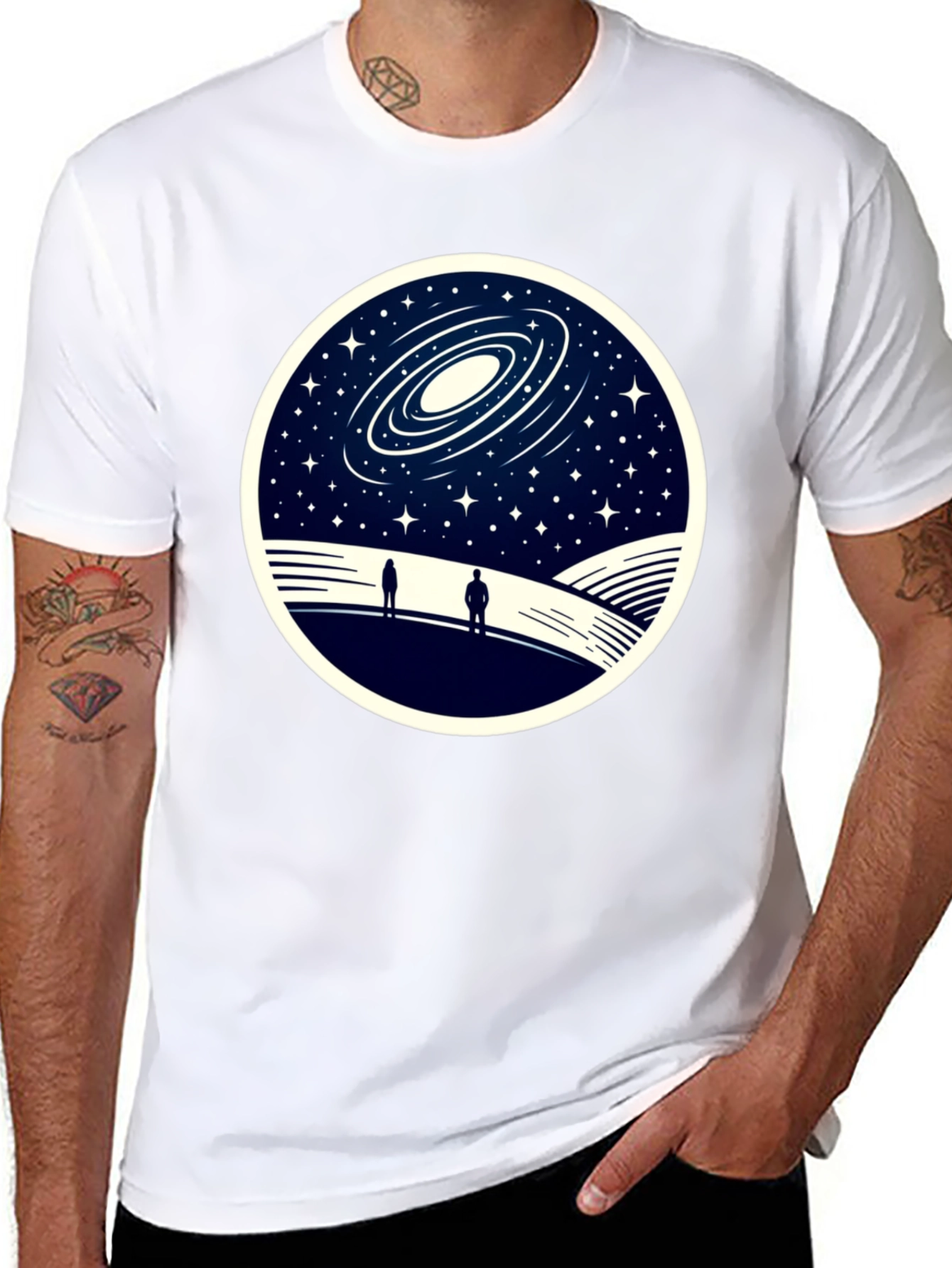 Galaxy Stargazer T-Shirt - Unique Space Design