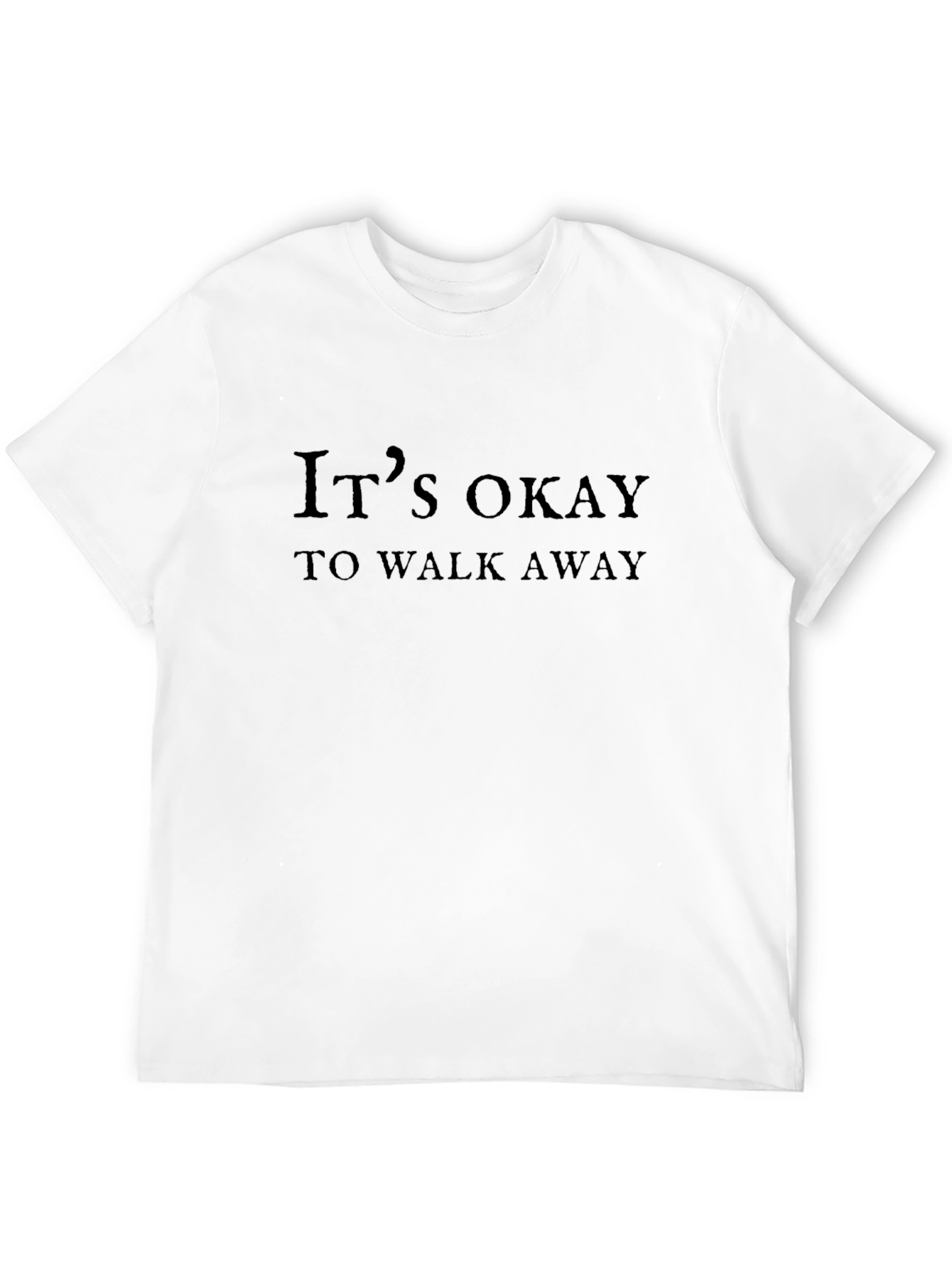 Its Okay To Walk Away Graphic Tee - Black