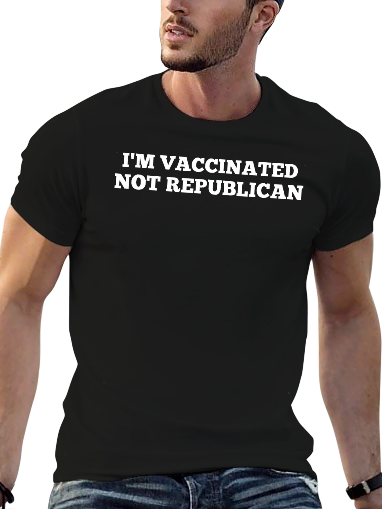 Vaccinated Not Republican Slogan T-Shirt