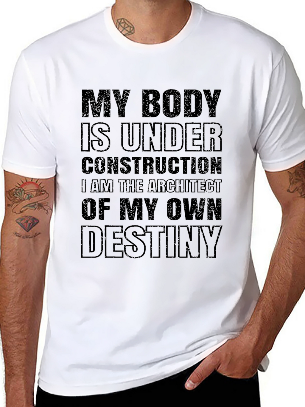 Motivational T-Shirt - Under Construction Destiny