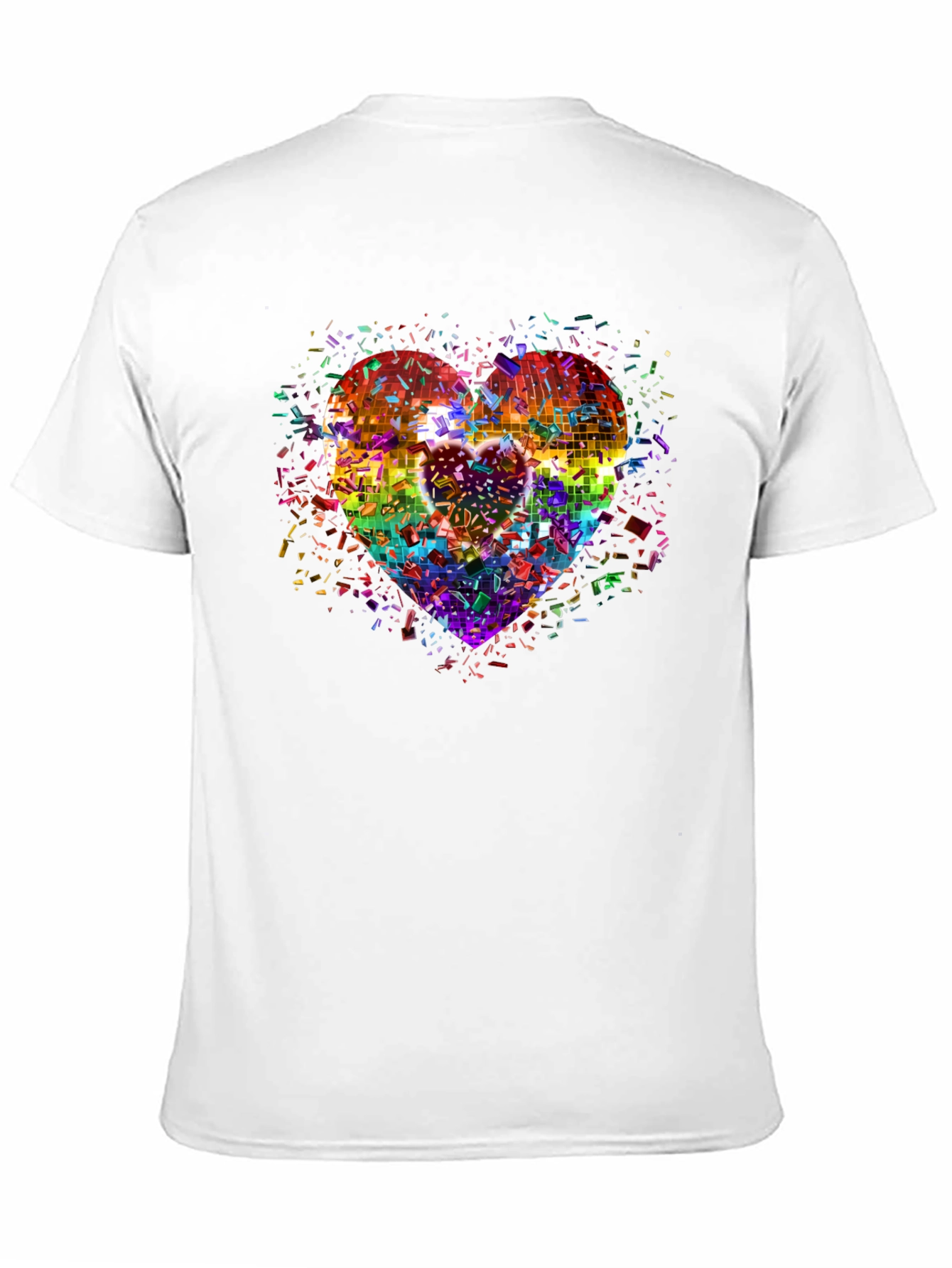 Rainbow Heart Disco T-Shirt