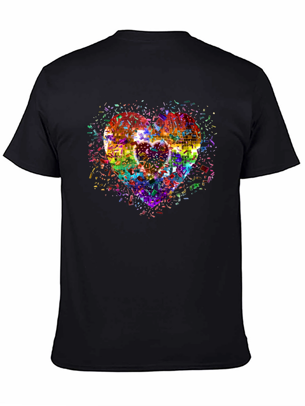 Rainbow Heart Disco T-Shirt