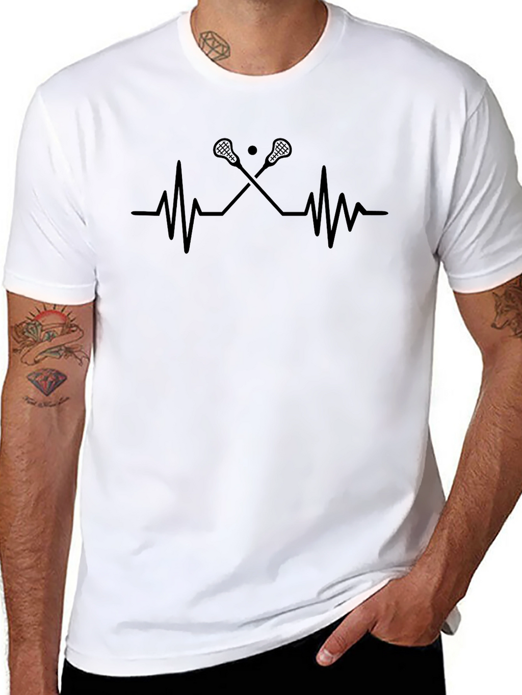 Lacrosse Heartbeat Graphic Tee