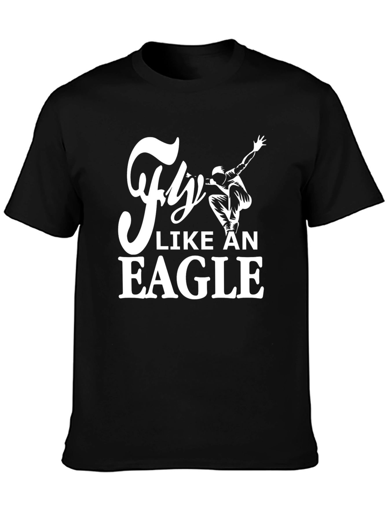 Fly Like An Eagle Black Graphic Tee