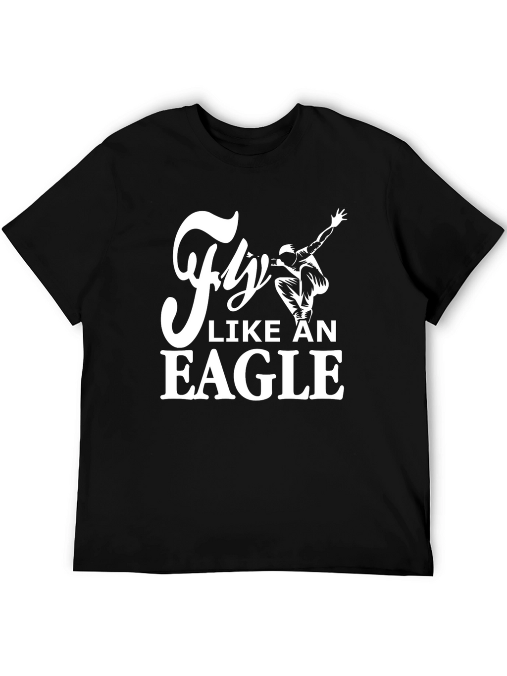 Fly Like An Eagle Black Graphic Tee