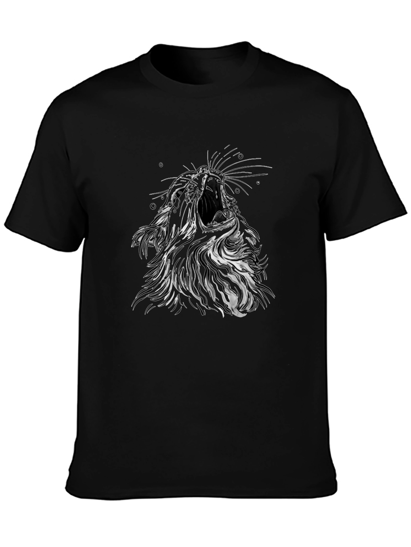 Roaring Lion Graphic T-Shirt - Mens Black Tee