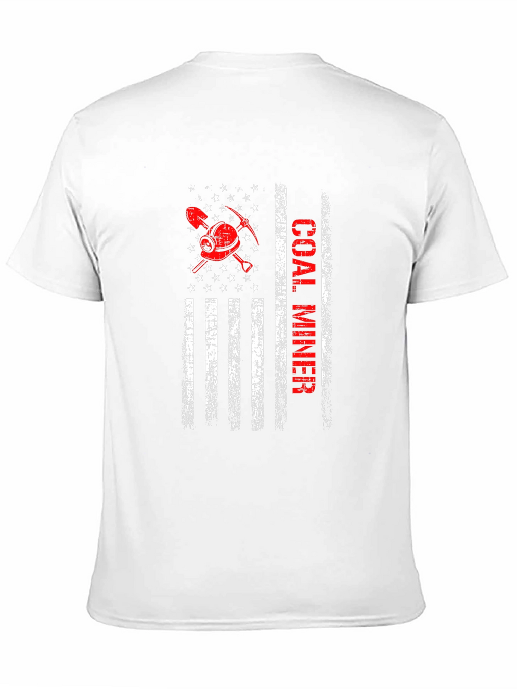 Coal Miner American Flag Graphic Tee