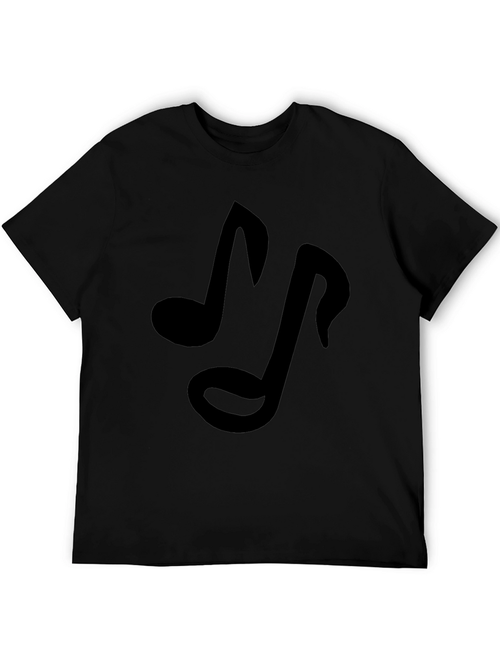 Musical Note Black T-Shirt