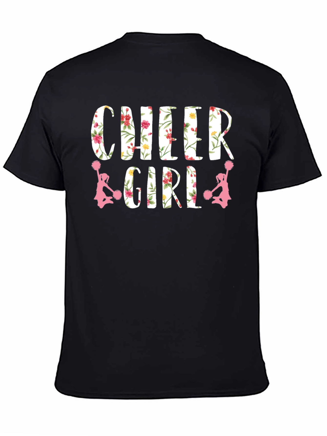 Cheer Girl Floral Print T-Shirt