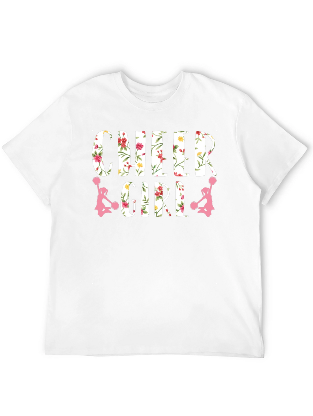 Cheer Girl Floral Print T-Shirt