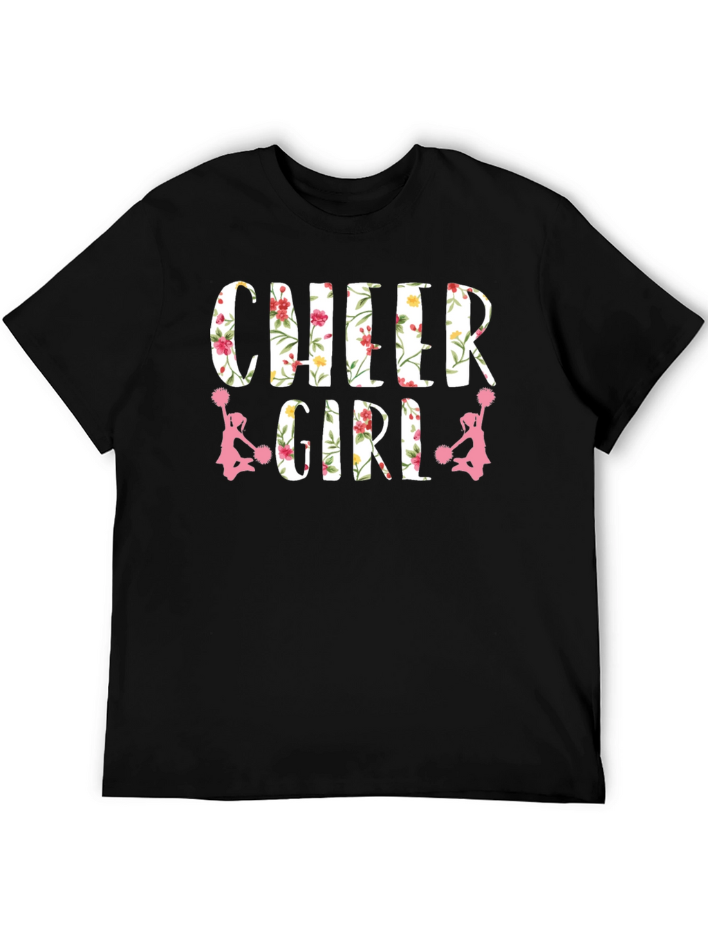 Cheer Girl Floral Print T-Shirt