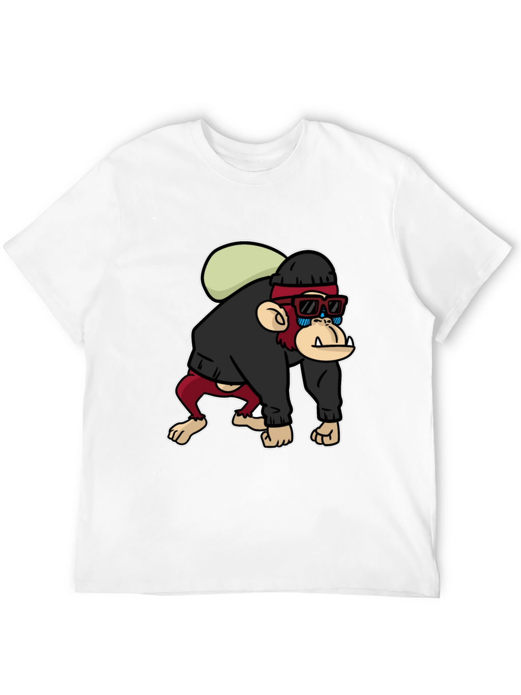 Cool Monkey Graphic T-Shirt - Black