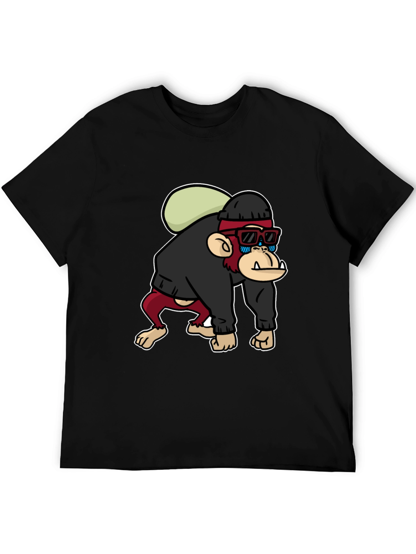 Cool Monkey Graphic T-Shirt - Black