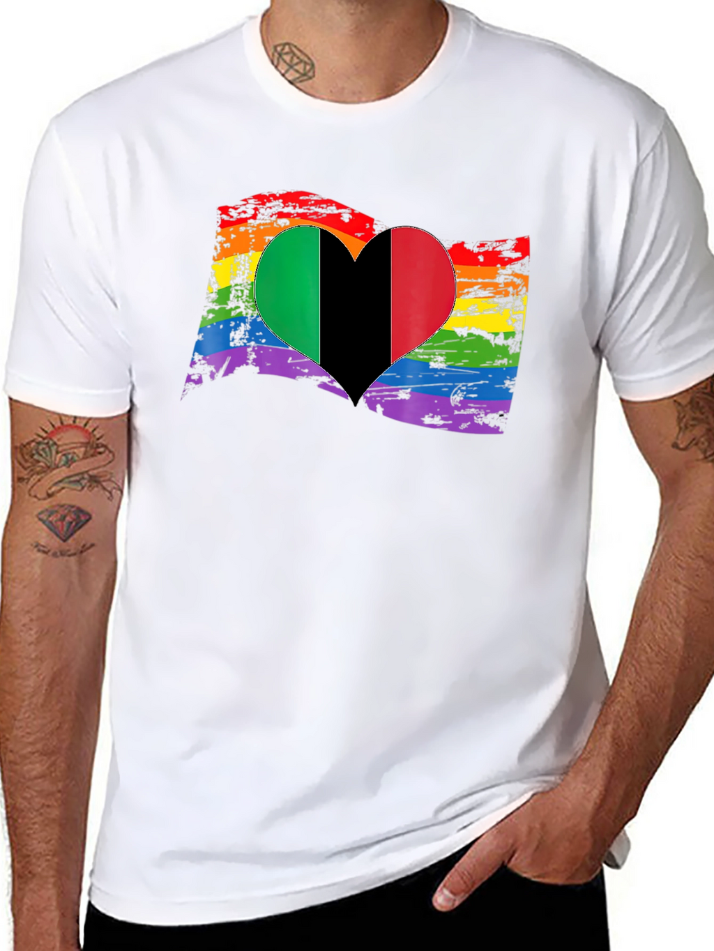 Pride Italy Heart T-Shirt