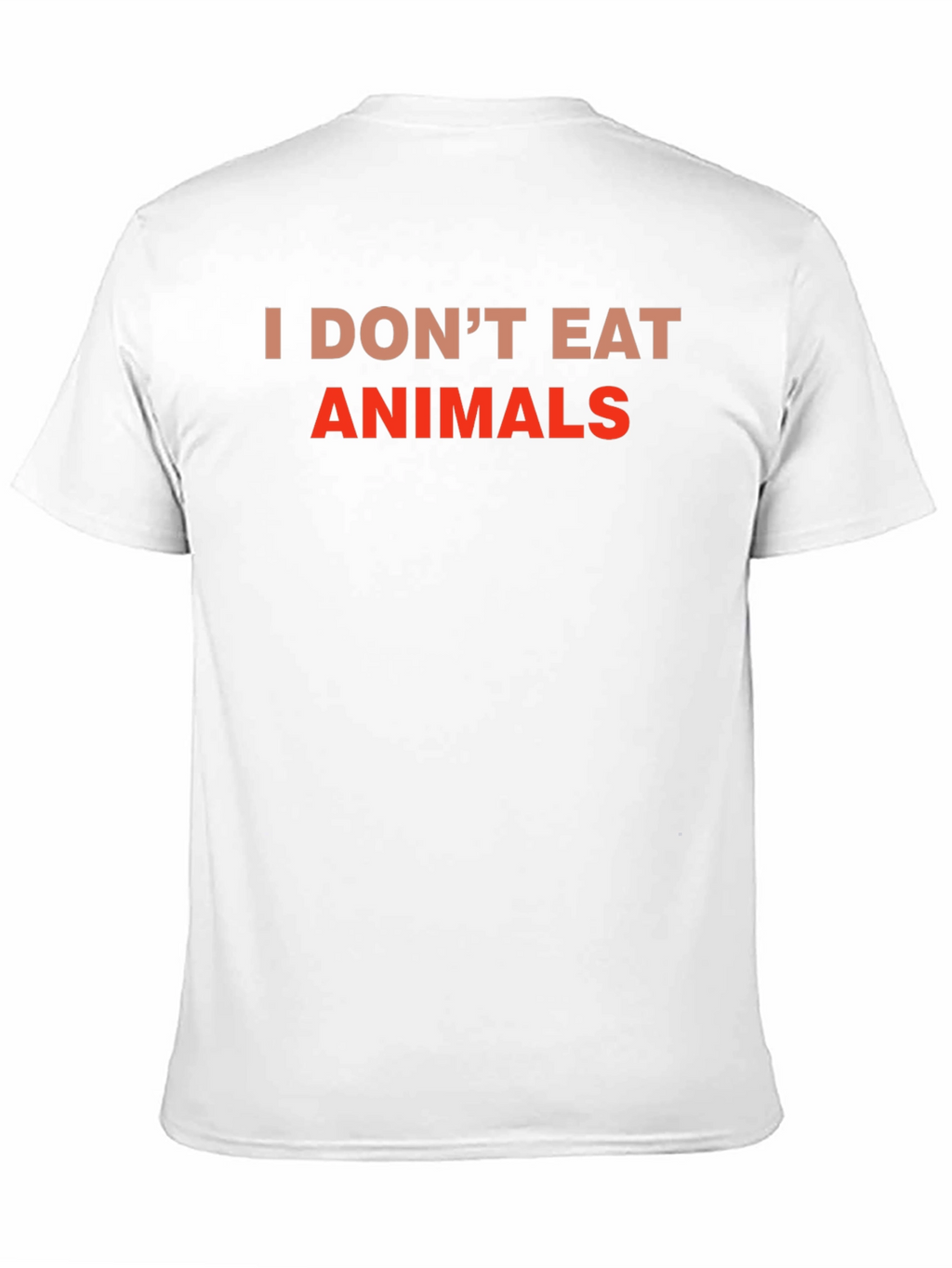 Vegan Tee: I Dont Eat Animals - Black