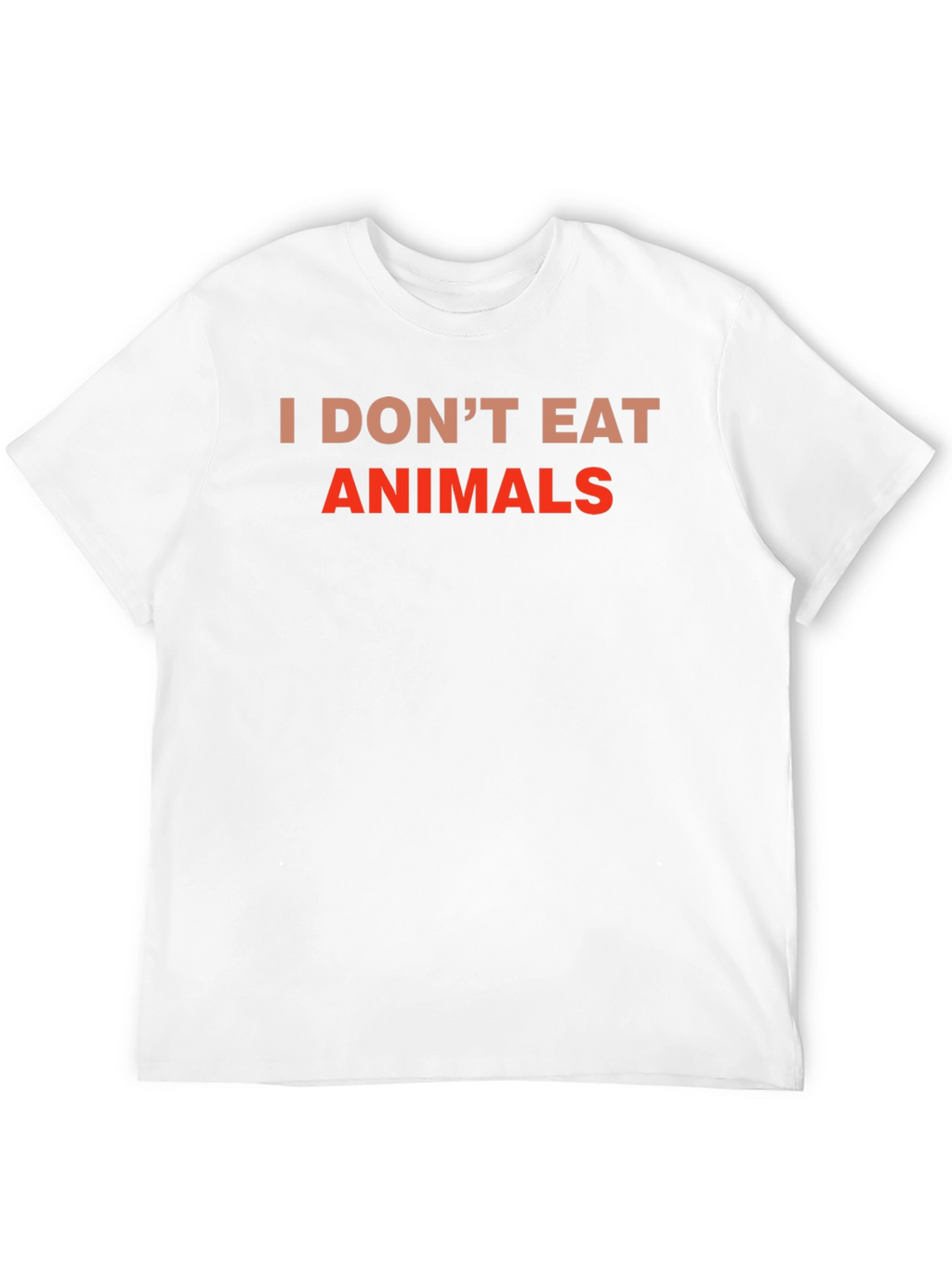 Vegan Tee: I Dont Eat Animals - Black