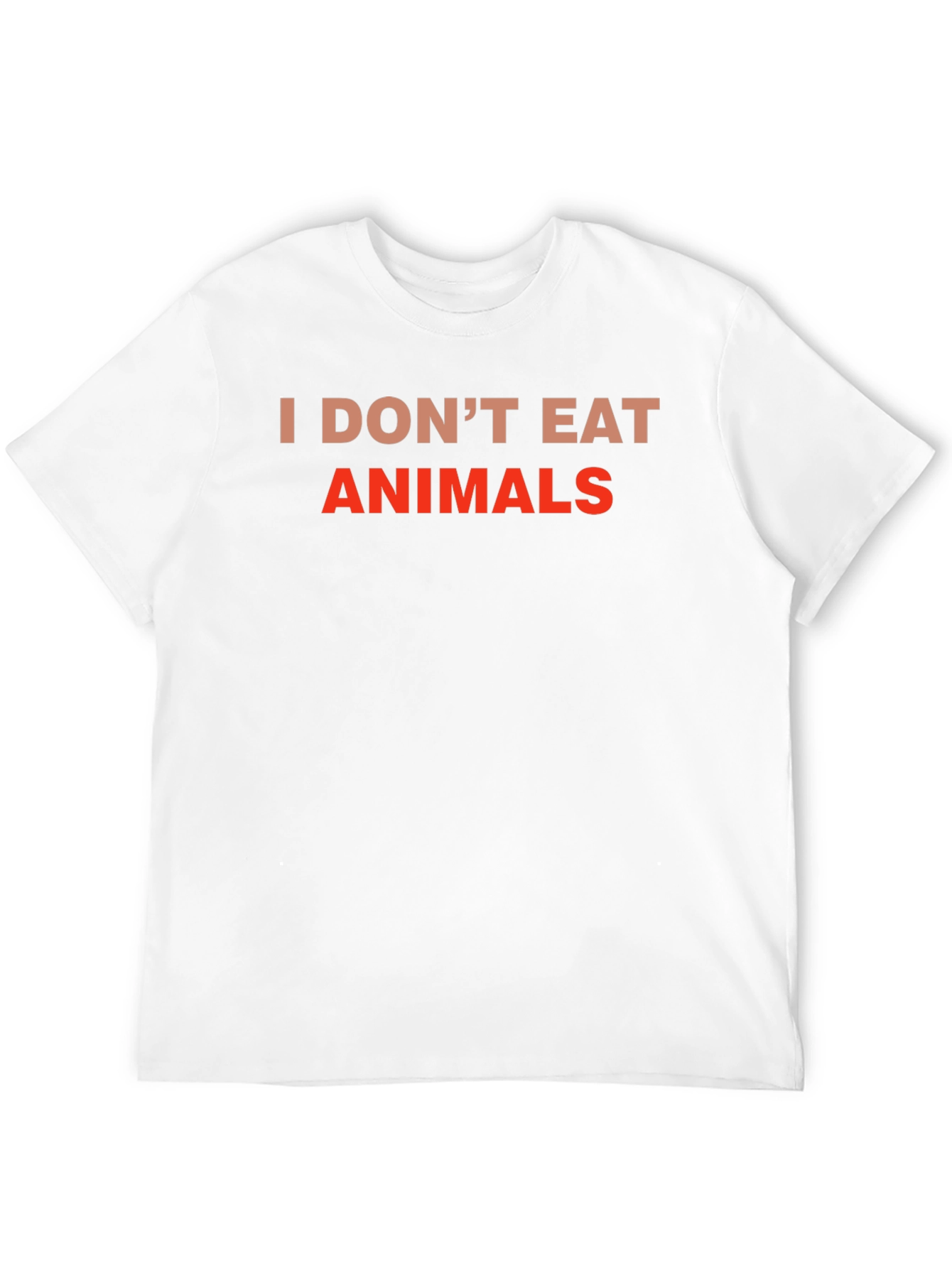 Vegan Tee: I Dont Eat Animals - Black