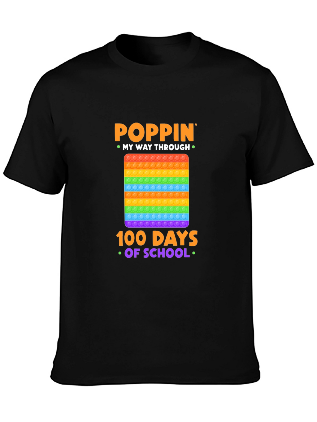 Poppin My Way Through 100 Days of School T-Shirt