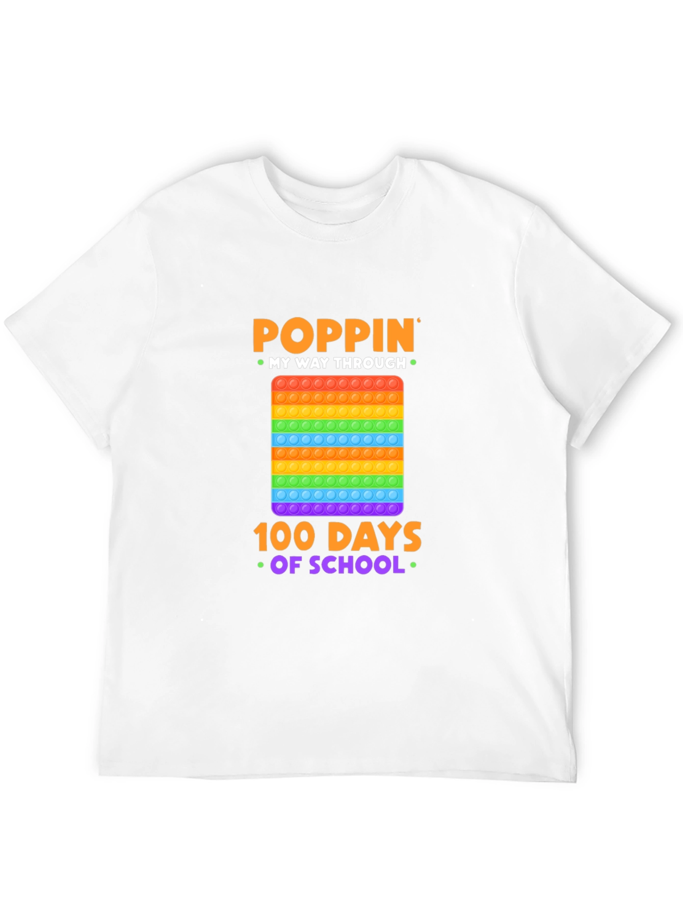 Poppin My Way Through 100 Days of School T-Shirt