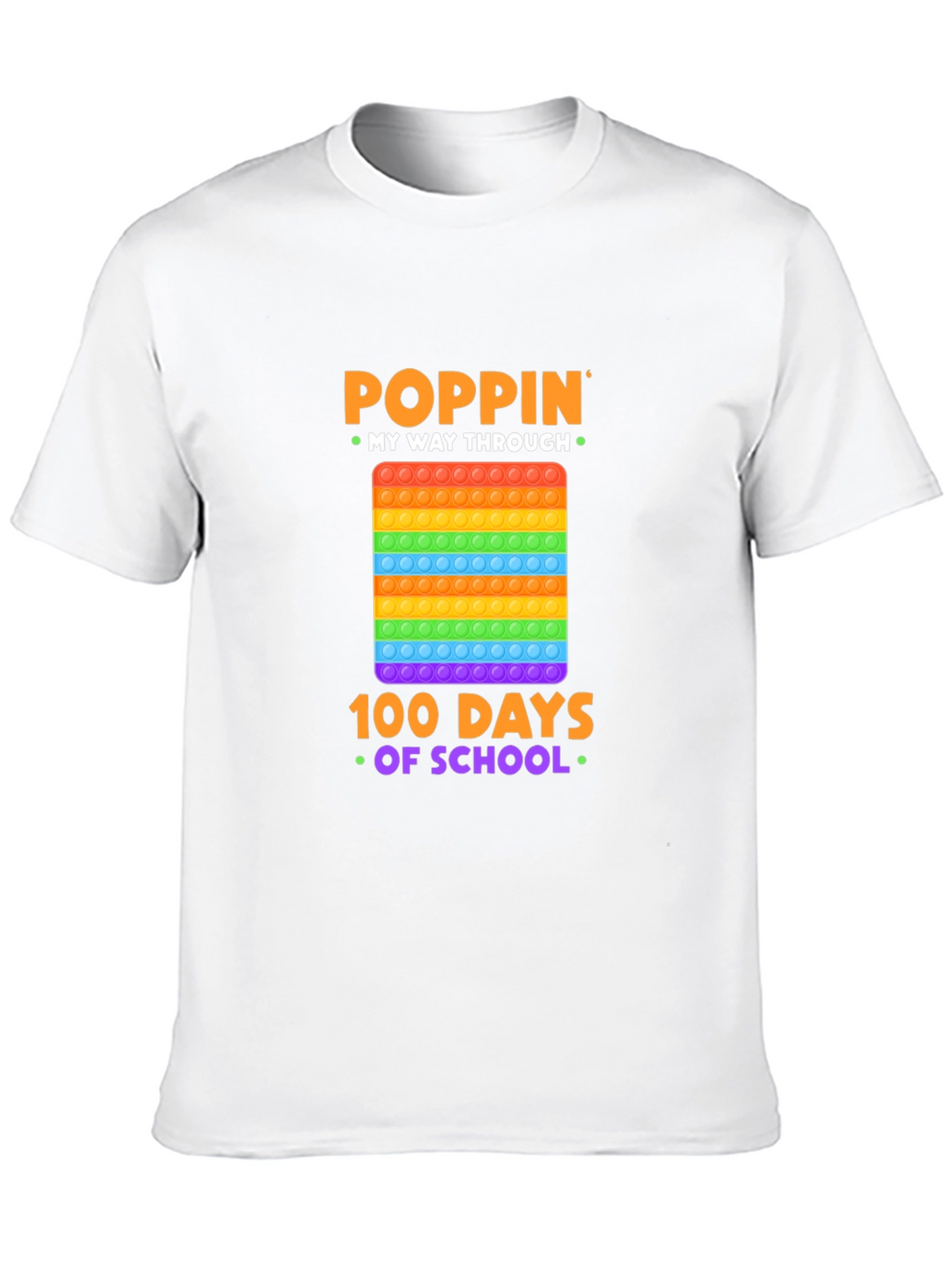 Poppin My Way Through 100 Days of School T-Shirt