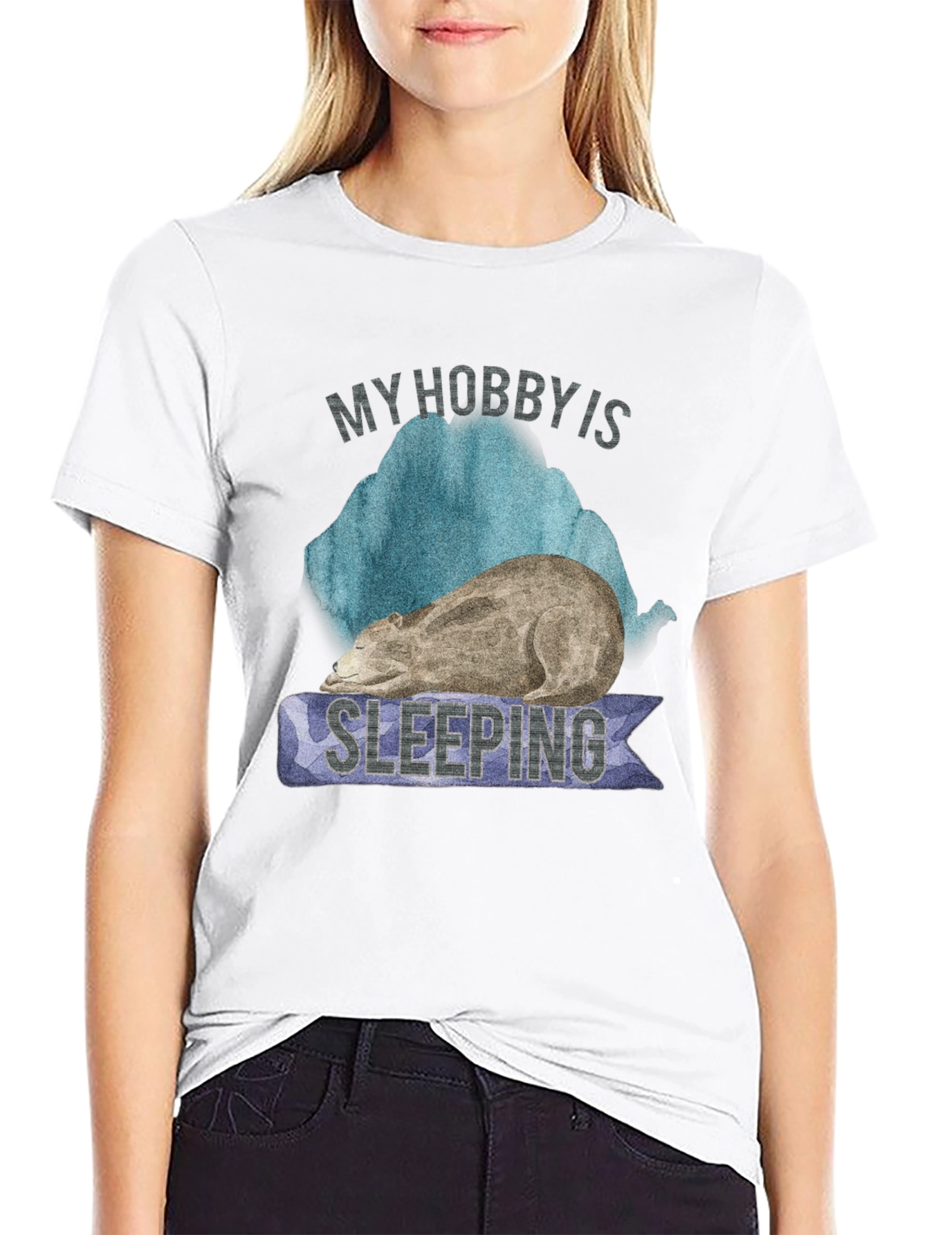 My Hobby is Sleeping Bear Graphic T-Shirt