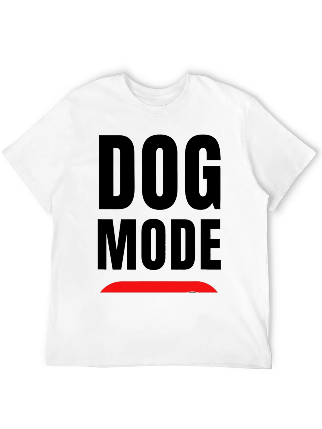 Dog Mode Graphic Black T-Shirt