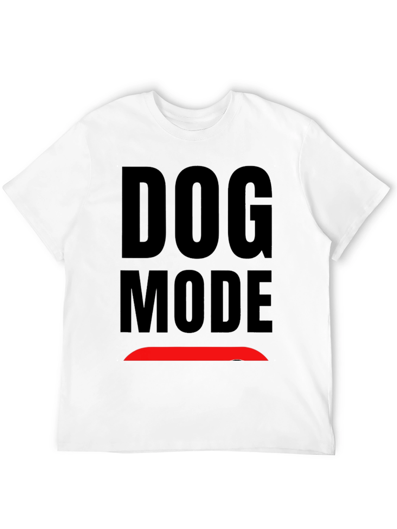 Dog Mode Graphic Black T-Shirt