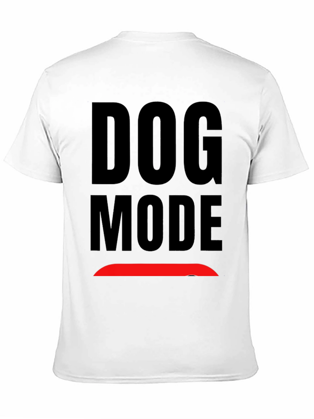 Dog Mode Graphic Black T-Shirt
